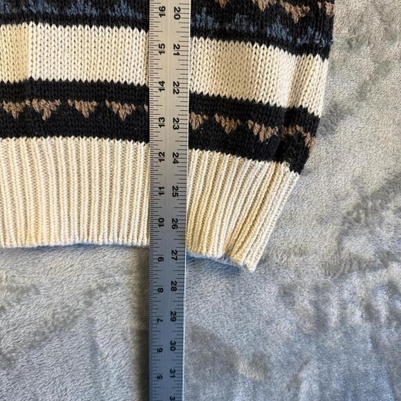 Vintage 90’s Syncs By Union Bay Cotton Blend Striped Turtleneck Sweater Size M - Picture 6 of 6